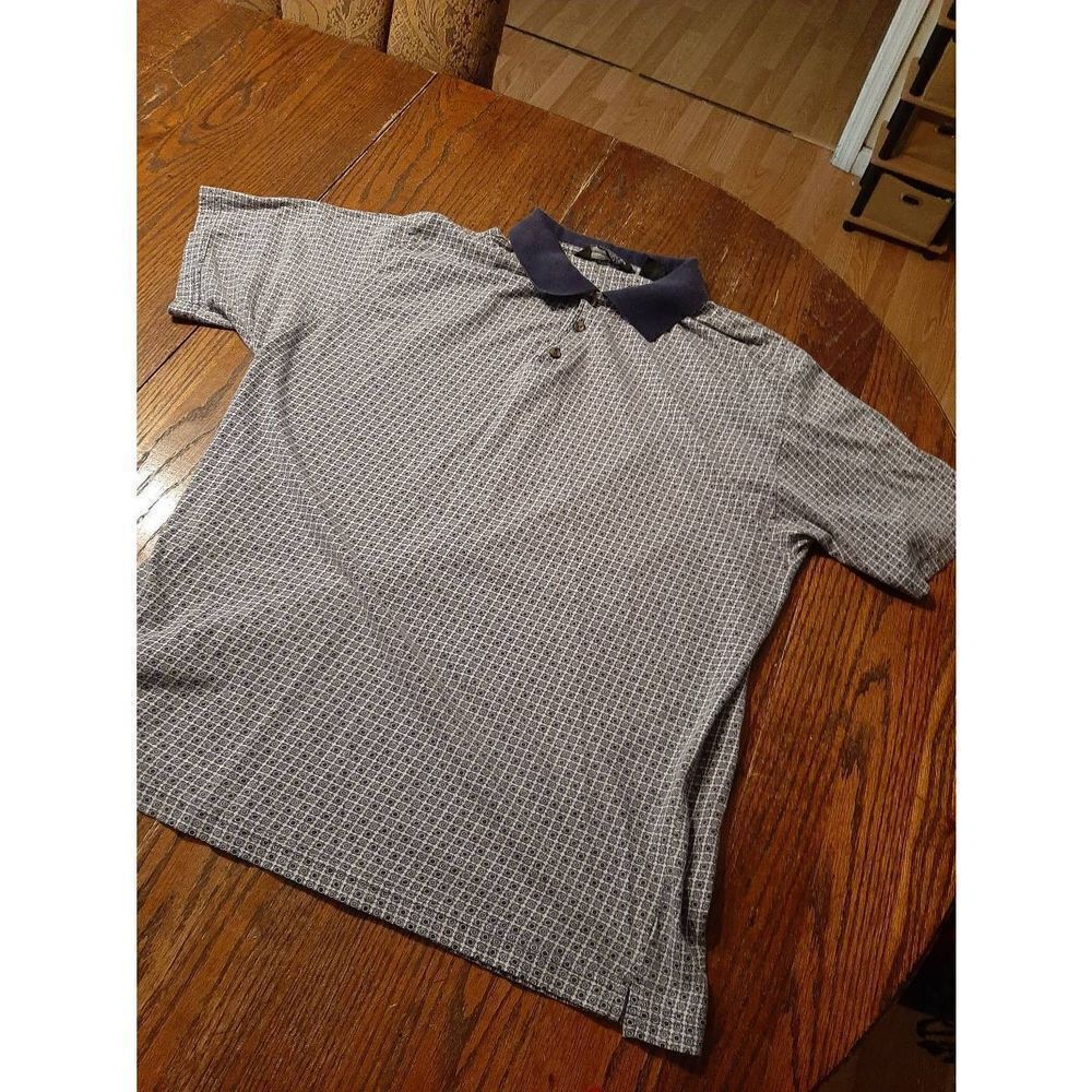Vintage Mens XL Knightsbridge Short Sleeve Collared 3 Button Polo Shirt